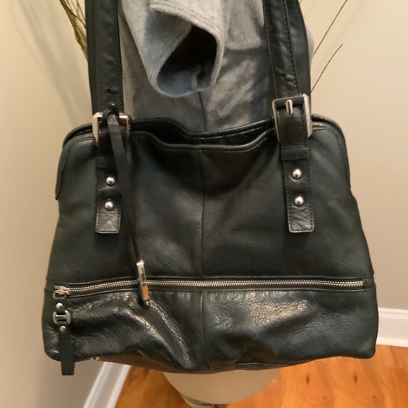 B. Makowsky Black Leather handbag - Picture 7 of 14
